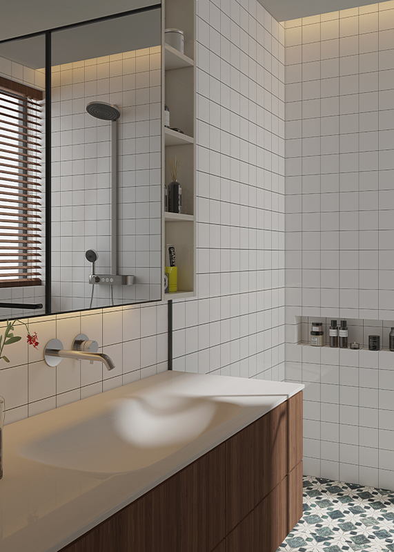 Schnelle Installation, Brandklasse A Minecore Easytile Calciumsilikat-Wandpaneel